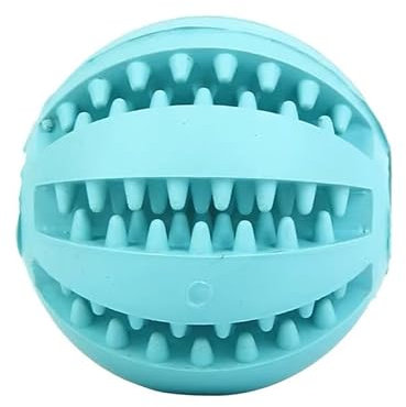 Pelota para perros con función de cuidado dental, juguete para perros de caucho natural, resistente pelota de 6 cm de diámetro, pelota para perros grandes y pequeños, juguete masticable de goma