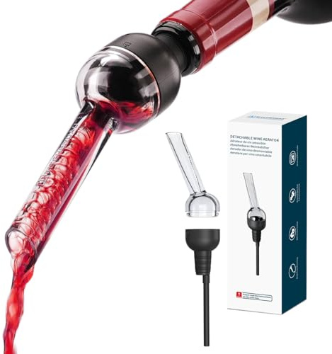 KITCHENDAO Detachable Wine Aerator Pourer - BPA Free Tritan Premium Wine Air Aerator Decanter Spout Dispenser