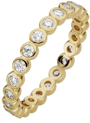 Orolino Damen Ring 333/- Gold Glänzend Zirkonia gelb 067370154