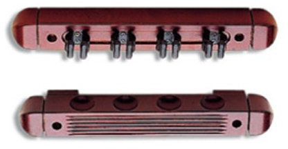 Porte-queues billard mural 4 Queues Acajou