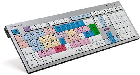 LogicKeyboard LKB-MCOM4-AJPU-DE Avid Media Composer Slim PC Tastatur, Silber