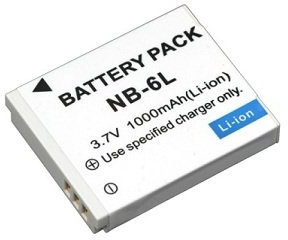 Battery for Canon Digital 25 IS - IXUS 85 IS, 95 IS, 105, 107, 200, 200 IS, 210, 300 HS, 310 HS Digital Cameras - Replacement for NB-6L, NB-6LH Battery