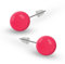 Soul-Cats runde Kugel Ohrstecker Ohrringe in der Farbe pink