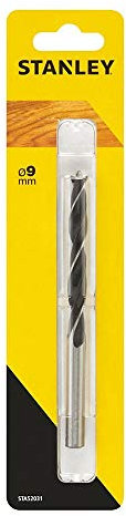 STANLEY STA52031-QZ - Broca de acero al cromo-vanadio para madera con punta centradora ø 9.0 mm.