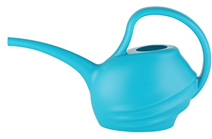 Xclou Blumen-Gießkanne, Gießgefäß aus Kunststoff mit 1,5 L Fassungsvermögen, ca. 36,5 x 13 x 22 cm, türkis