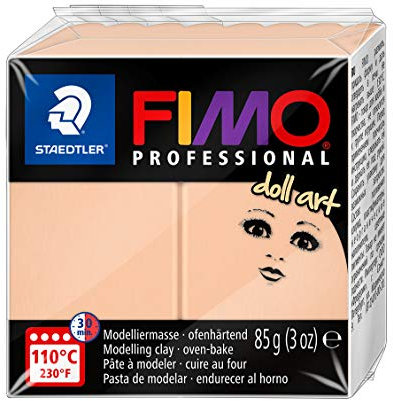 STAEDTLER 8027-435 - Fimo Professional Doll Art Normalblock, 85 g, cameo