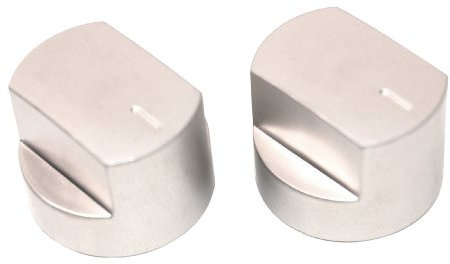 Stoves 012640584 Oven and Stove Accessories/Buttons and Switch/Hob Genuine Silver Main Control Knob Pair for your oven/This Part/Accessory Is Suitable for Various Brands