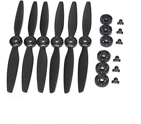 Xmipbs 3 Paar Blade A B Schnellverschluss-Propeller für Yuneec Typhoon H 480 Drohne, 6 Stück (schwarz)