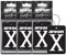 AREON X Autoduft Schwarz Kristall Auto Lufterfrischer Aufhänger Anhänger Spiegel Pappe 2D (Set Pack x 3)