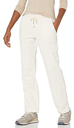 Amazon Essentials Women's Straight Leg Sweatpants with Drawstring for Women, Fleece – (Available in Plus Size), Oatmeal Heather, S