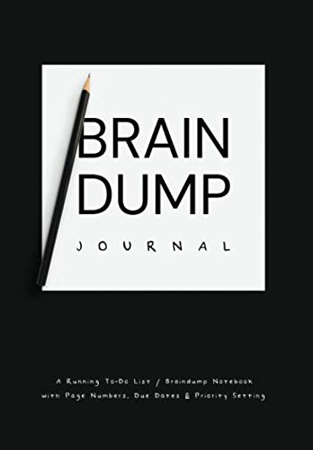 Brain Dump Journal: A Running To-Do List / Braindump Notebook with Page Numbers, Due Dates, & Priority Setting (Basic Productivity Notebooks, Band 1)