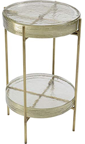 Kare Beistelltisch Ice Double, Gold, 50x30x30cm