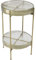 Kare Beistelltisch Ice Double, Gold, 50x30x30cm