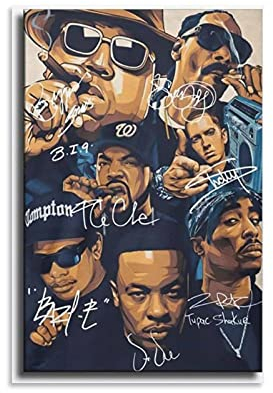 GNKIO Old School Rap Poster Leinwand Kunst Poster Wand Kunst Bild Druck Moderne Familie Schlafzimmer Dekor Wandbild 12x18inch(30x45cm)