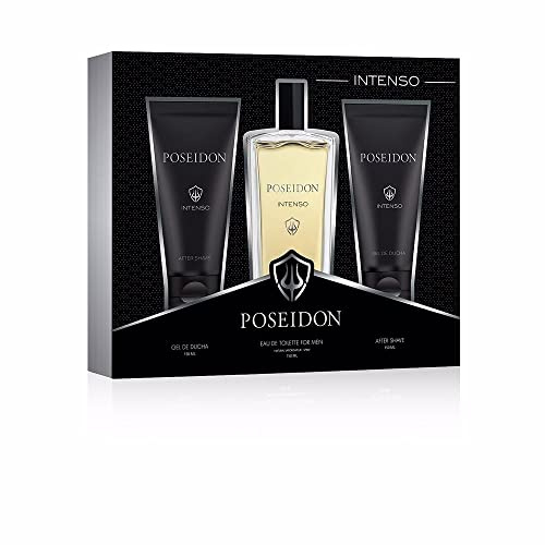 Instituto Español Pack Perfume Hombre - Poseidon Intenso - Perfume, Gel de ducha y After Shave