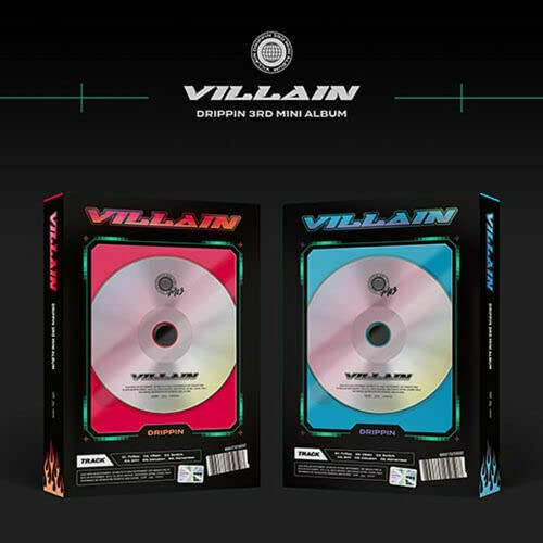 DRIPPIN [ VILLAIN ] 3rd Mini Album ( A / B RANDOM Ver. ) ( CD+PRE-ORDER ITEM+Photo Book+Circle Card+Card Board Poster(On pack)+Item Card+Photo Card )