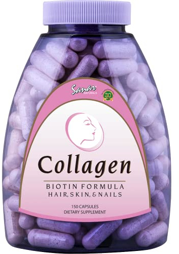 Sanar Naturals Collagen Pills with Biotin & Vitamin C, Hair Skin Nails