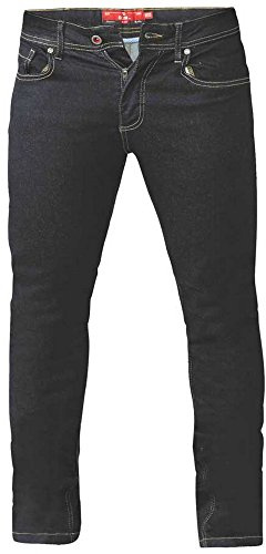 D555 Duke Mens Kingsize Relaxed Comfort Tapered Fit Stretch Jeans Indigo 42 Waist Regular Leg (Cedric)