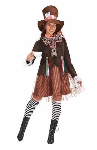 ORION COSTUMES Damen Erwachsenenkostüm Verrückter Hutmacher Film Halloween