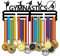SUPERDANT Gymnastik Medaillenhalter Frauenturnen Medaillen Aufhänger Gymnastik Medaillen Aufbewahrung Schwarzer Eisen Medaillenhänger Geschenke für Sportler und Kinder 40x15CM