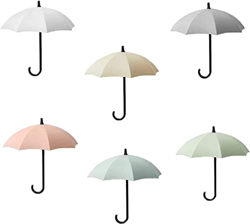 LATRAT 18 Stück Regenschirm Selbstklebend Wandhaken, Selbstklebend Regenschirm Haken Regenschirm Schlüsselhaken für Wand, Tür, Schlüssel, Kleiderhaken, Schlüsselhalter, Organizer
