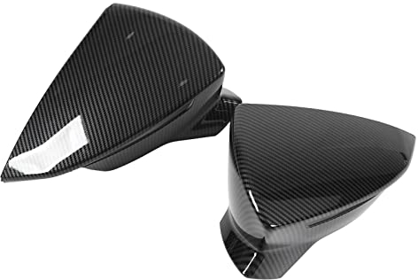 1 Paar Rückspiegelabdeckung, ABS Rückspiegelschutzabdeckung Ersatz für SEAT Mk3 5F ST 2013-2019, Rückspiegelschutzabdeckungen Zubehör für Auto (Kohlefaser-Stil)