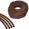 UKCABLE-TIES Flexible PVC Earth Cable Sleeving Brown 5M Electrical Cable Wire (4mm)