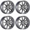 4x Schmidt Felgen TwentyOne 8.5Jx19 ET40 5x112 TitanBrushed kompatibel mit Mercedes AMG C-Klasse W206 C43 Typ R2CS (T-Modell)