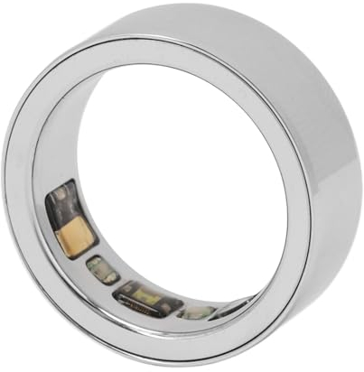 Anillo Inteligente, Frecuencia Cardíaca, Temperatura Corporal, Monitoreo del Sueño, IPX8, Grabación de Pasos a Prueba de Agua, Rastreador de Salud Deportivo con Estuche de Carga,