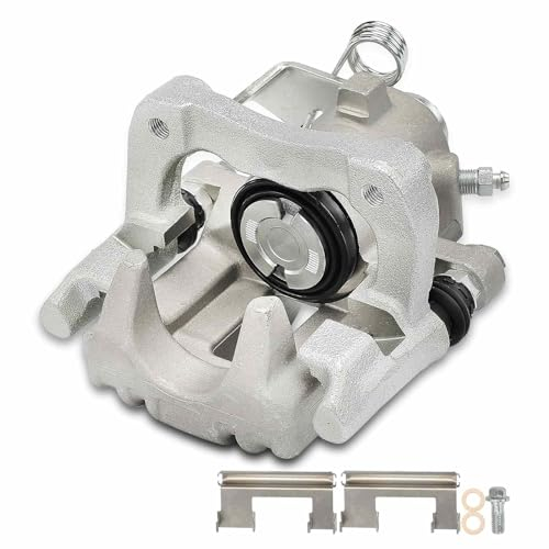 Frankberg Brake Caliper Disc Brake Rear Left Cast Aluminium with Bracket (hole spacing 90) Compatible with Golf IV 1J1 A3 8L1 TT 8N3 TT R.o.a.d.s.t.e.r 8N9 Replace# 1J0615423D