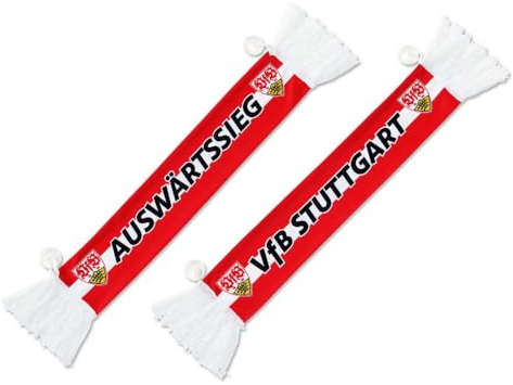 VfB Stuttgart Autoschal - Auswärtssieg - rot/weiß Auto Schal Car Scarf Fanschal