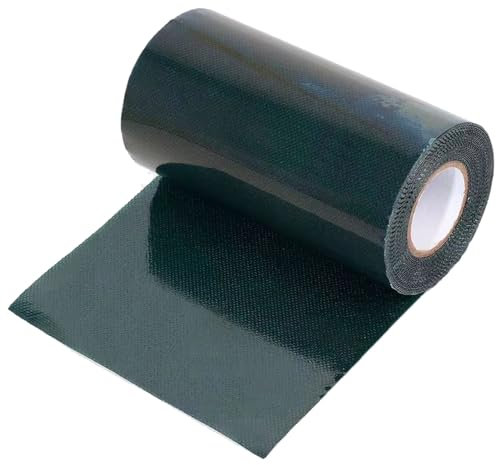 aotusoa Nastro Autoadesivo Verde per Connessione Erba Sintetica Esterno Collegamento e Fissaggio di Erba Artificiale Giardino Cucitura per Prato Tappeto (a Doppia Faccia, 150mm x 10 m)