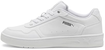 PUMA Damen Court Classy Sneaker, Weiß-Silber, 42.5 EU