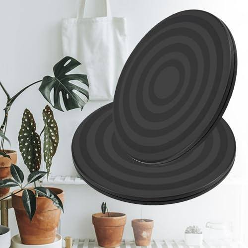 RMENOOR 2 placas giratorias universales giratorias redondas de 360 grados, plataforma giratoria, carga pesada, 15 kg, soporte giratorio con rodamientos de bolas de acero, plato giratorio para tartas