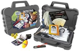 Clementoni - Maletín Detective - Juego de Ciencia y Misterio para Niños - Investiga Escenas del Crimen y Descubre al Culpable - A Partir de 8 Años - 55566