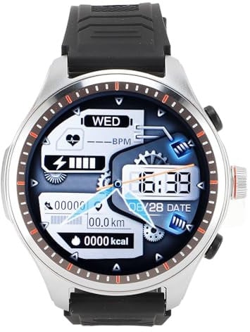 Smart Watch, Answer and Make Calls, HD Screen Fitness Tracker Music Player Smart Watch with Earbuds, Fitness Watch for Android IOS (Silver)