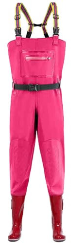 Naturepanda Waders Pesca,Trampolieri da pesca da donna con stivali,Stivali da pesca,Salopette da Pesca,Scafandro Impermeabili PVC,Traspirante,Con tasca,Per Caccia,Fattorie,Lavori di costruzione