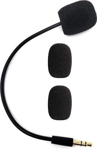 ZHHSUNY Micro Plug and Play pour casque, micro de rechange avec perche de 3,5 mm, microphone amovible compatible avec casque (Tur-tle) sur PS (4/5), X-Box & Rig 400 Game One PC pour tout casque sans
