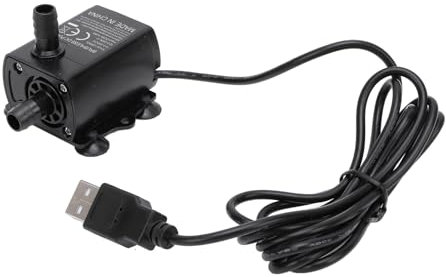 Petite Pompe de Fontaine 300L/H, Pompe Submersible pour Aquarium, Pompes de Fontaine d'intérieur