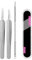 NJCXOLA 3 pcs Pickel Pinzette Edelstahl Mitesserentferner Set Komedonenquetscher Mitesser Pinzette Mitesserentferner Pickel für Entfernung Von Mitessern Auf Nase Und Gesicht Unisex (Silber)