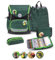Belmil Premium Compact Plus ergonomisches Schulranzen Set 5 - teilig, AGR, Brustgurt, Hüftgurt, Magnetverschluss (405-41/P/S) (Twist of Lime 2)