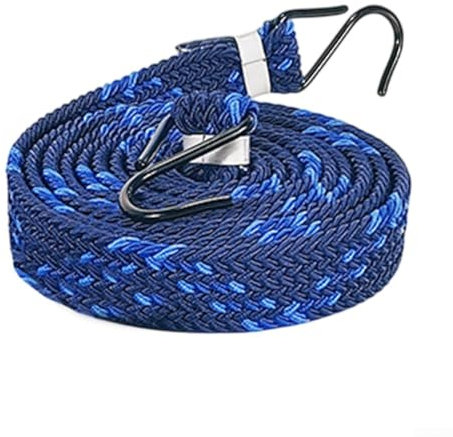 Zilimontt Bungee-Schnüre mit Haken, dehnbare, elastische strapazierfähige Gurte, flache Bungee-Gurte für Fahrrad, Gepäckträger, Camping, Zelt, Auto, Dachgepäckträger-Befestigungen, Sicherung von