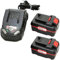 Parkside® Bundle - 2 batterie da 4 Ah Pap 20 B3 + 1 caricatore da 2,4 A, 20 V, PLG 20 C1, agli ioni di litio, per la serie X20 V, 4 Ah