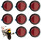 8 Pcs Reflective Number Plate Film, Motorcycles Number Plate Reflectors, Motorcycle Rear Reflector, for Motorcycle Electric Vehicle Bicycle Fenders