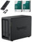Synology DS725+ 2 bahías de 32 GB de RAM, AMD Ryzen R1600, preconfigurado con 16 TB (2 x 8 TB HDD), 1 TB de caché (2 x 512 GB NVMe) + disco de copia de seguridad SSD externo de 1ª ola de 512 GB gratis