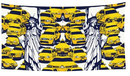 Großes Banner mit Aufdruck von New York City, Geburtstagsgeschenke, Banner – hängende Dekoration für Feiergeschenke