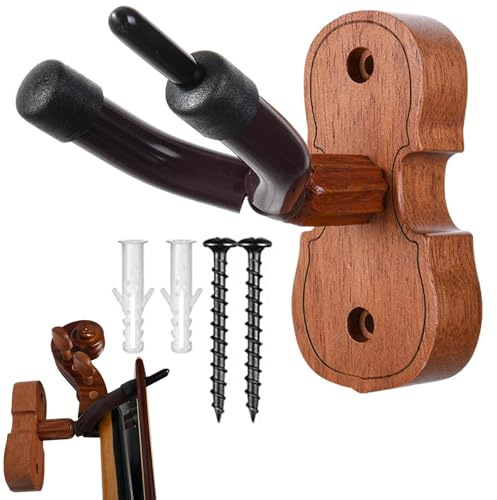 Wandhalter für Violine – 9,5 x 4,6 x 4 cm | String-Instrumentenständer mit