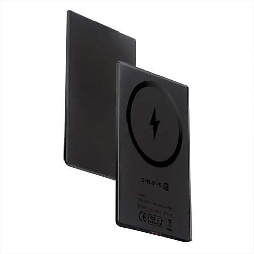 Evelatus 3000 mAh Power Bank Super Slim with Wireless Charging EVEP03PBSSB Black