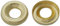 Merriway BH01982 (100 Pcs) EB Surface Cup Finishing Washer for No. 10 Screws, Brass Plated - Pack of 100 Pieces