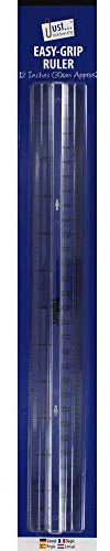 just stationary Easy Grip Ruler, Clear, 6075